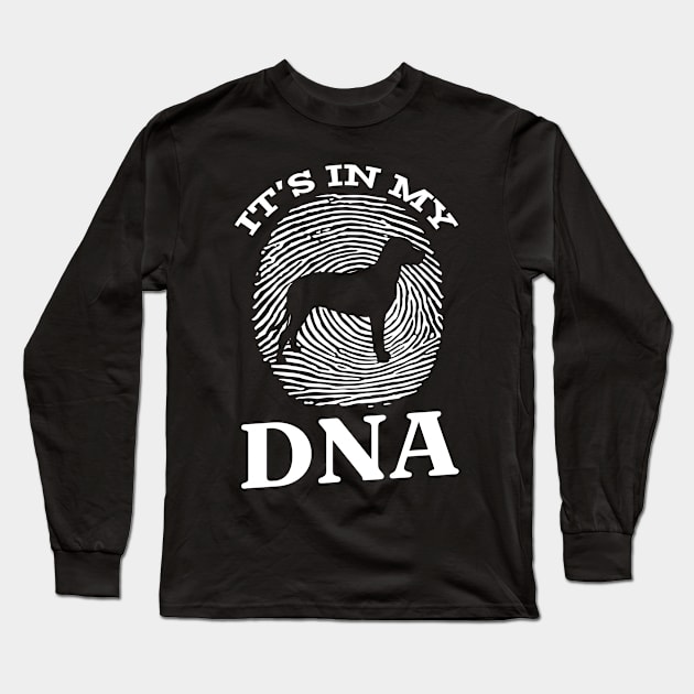 Finnish Hound It`s In My DNA Fingerprint I Finnish Hound Long Sleeve T-Shirt by Shirtjaeger